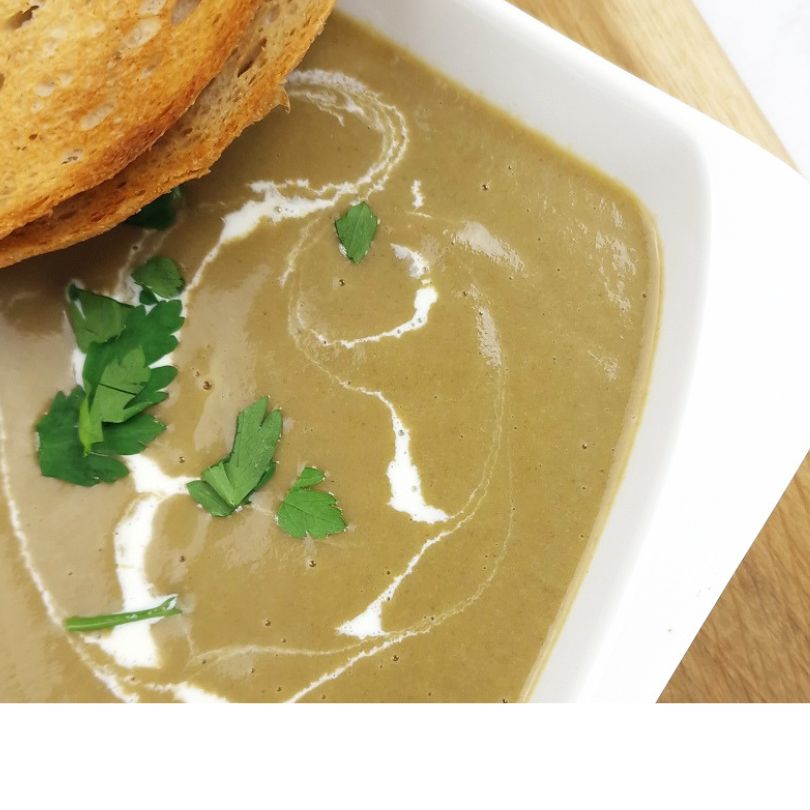 zupa krem z pieczarek, obiad, szybki obiad, ebook z przepisami na obiady